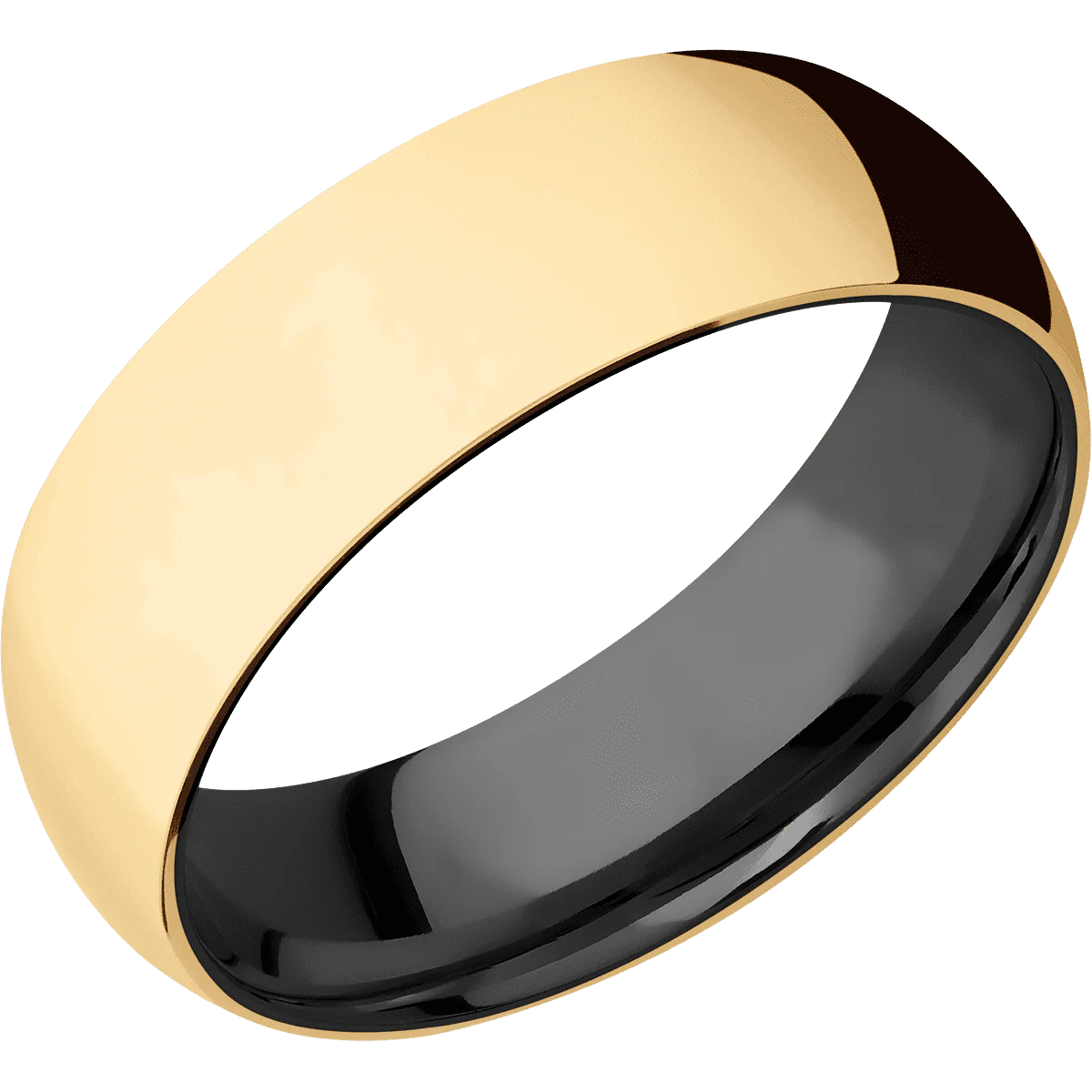 10K Yellow Gold + Polish Finish + Zirconium - Image 2