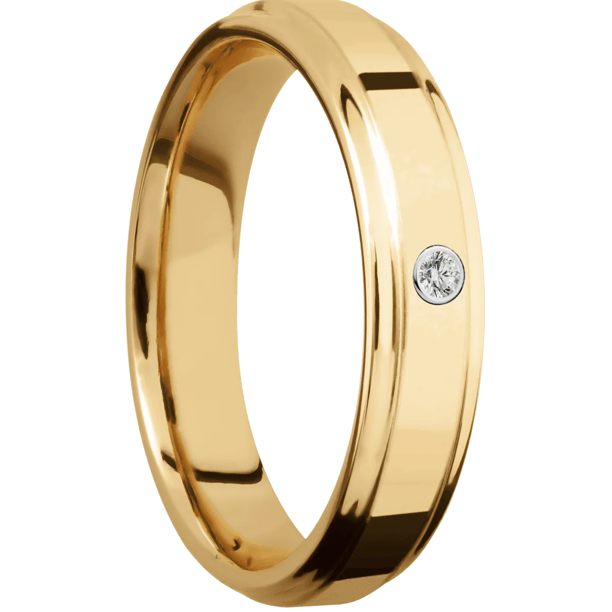 10K Yellow Gold + Polish , Polish Finish