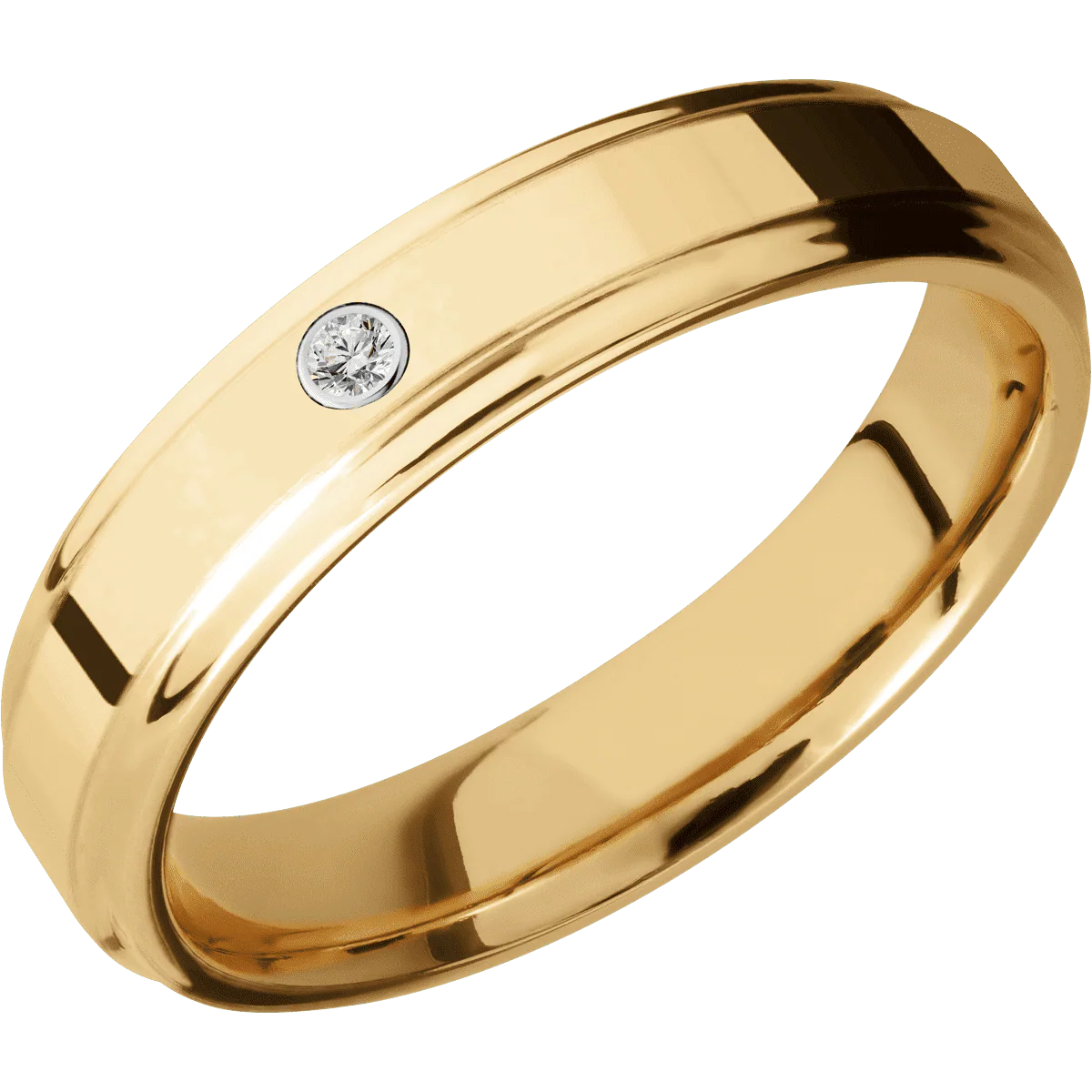 10K Yellow Gold + Polish , Polish Finish - Image 2