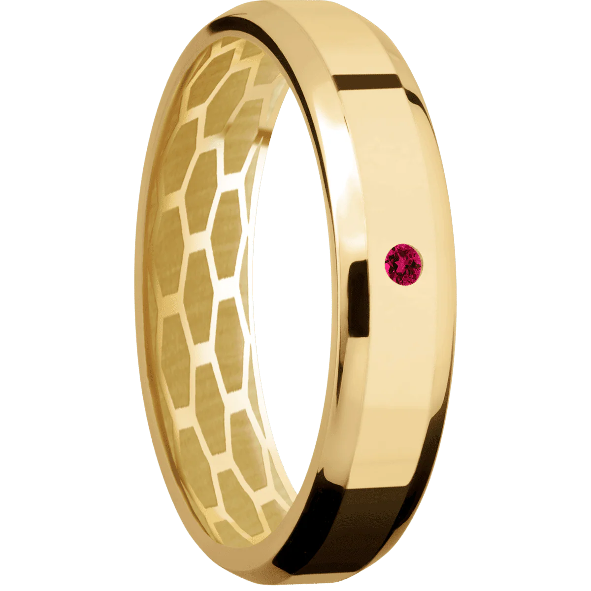 10K Yellow Gold + Polish , Polish Finish
