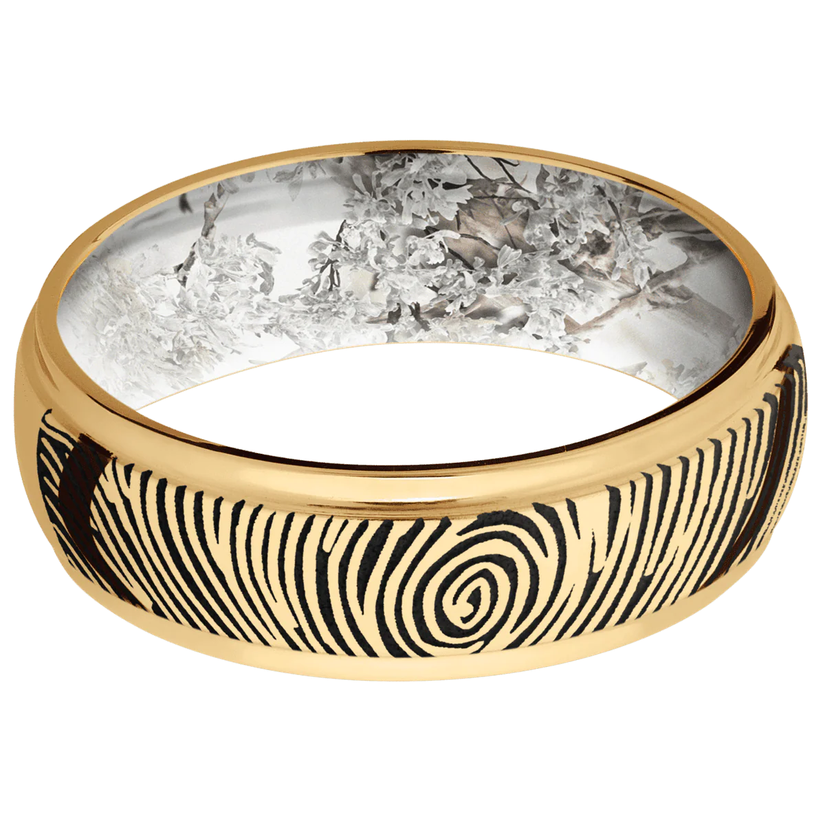 10K Yellow Gold + Polish , Polish Finish + King's Snow - Image 3