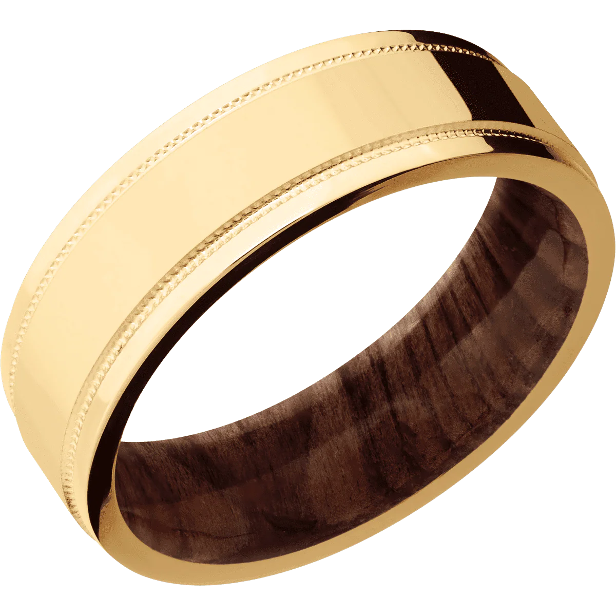 10K Yellow Gold + Polish , Polish Finish + Sequoia - Image 2