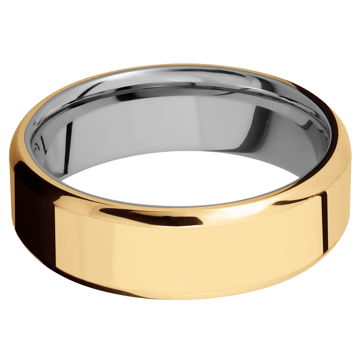 10K Yellow Gold + Polish , Polish Finish + Titanium - Image 3