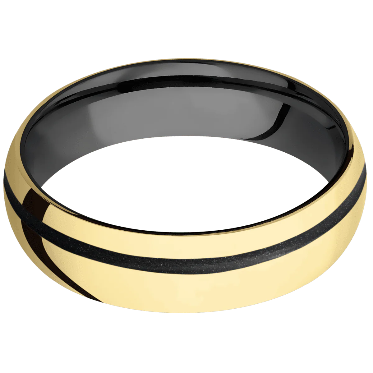 10K Yellow Gold + Polish , Polish Finish + Zirconium - Image 3
