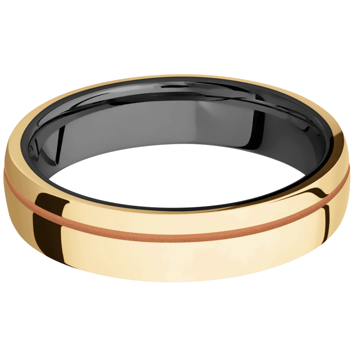 10K Yellow Gold + Polish , Polish Finish + Zirconium - Image 3