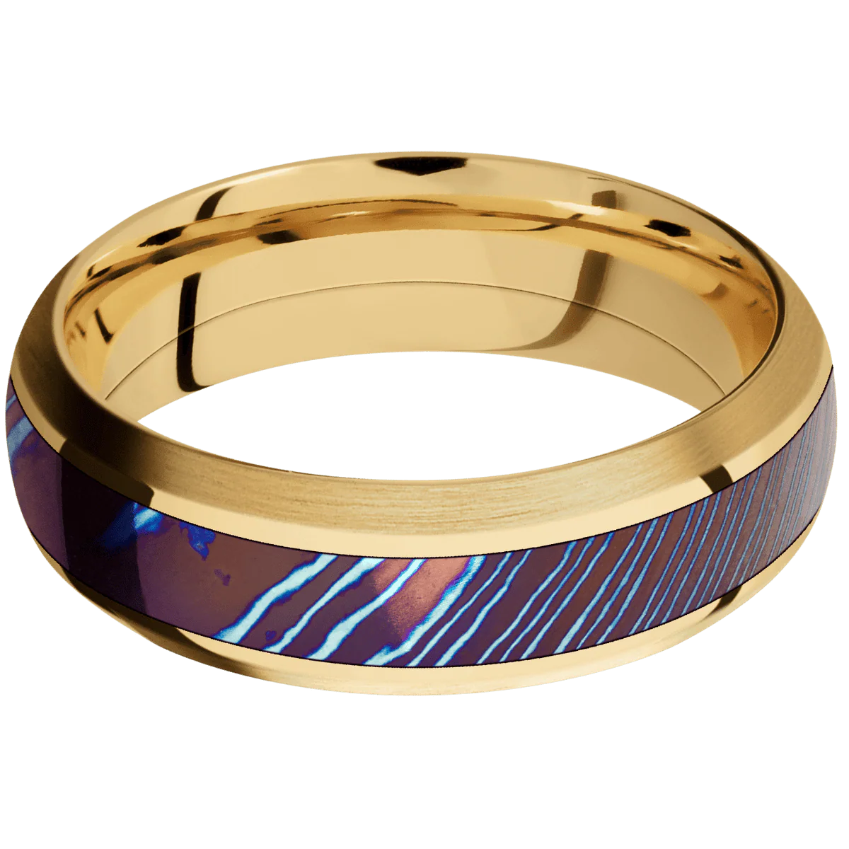 10K Yellow Gold + Polish , Satin Finish - Image 3