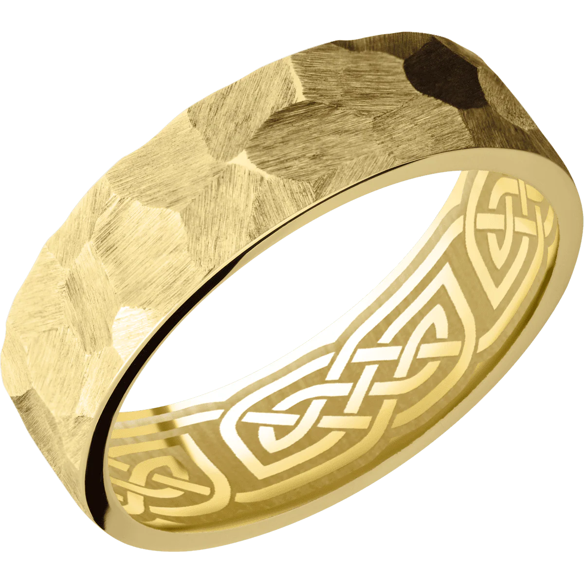 10K Yellow Gold + Rock Finish - Image 2
