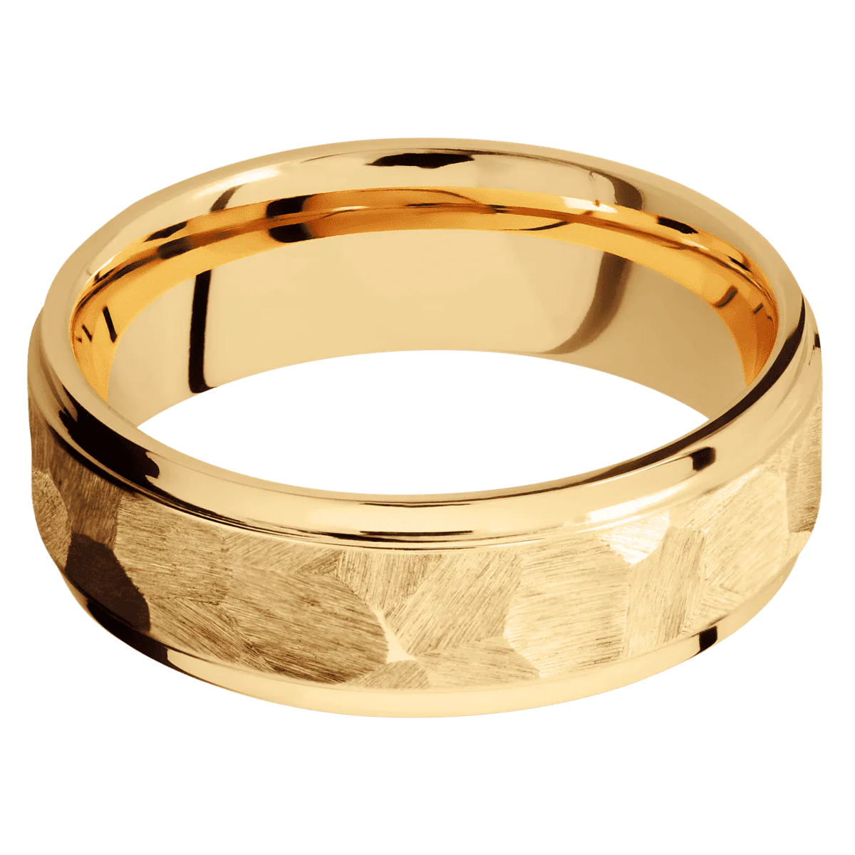 10K Yellow Gold + Rock , Polish Finish - Image 3
