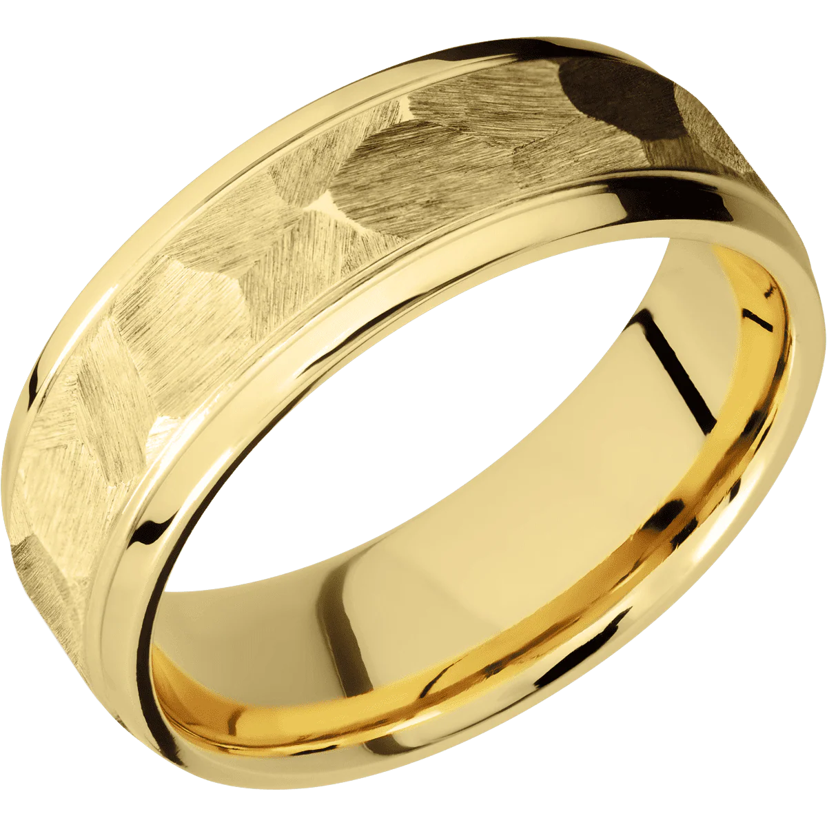 10K Yellow Gold + Rock , Polish Finish - Image 2