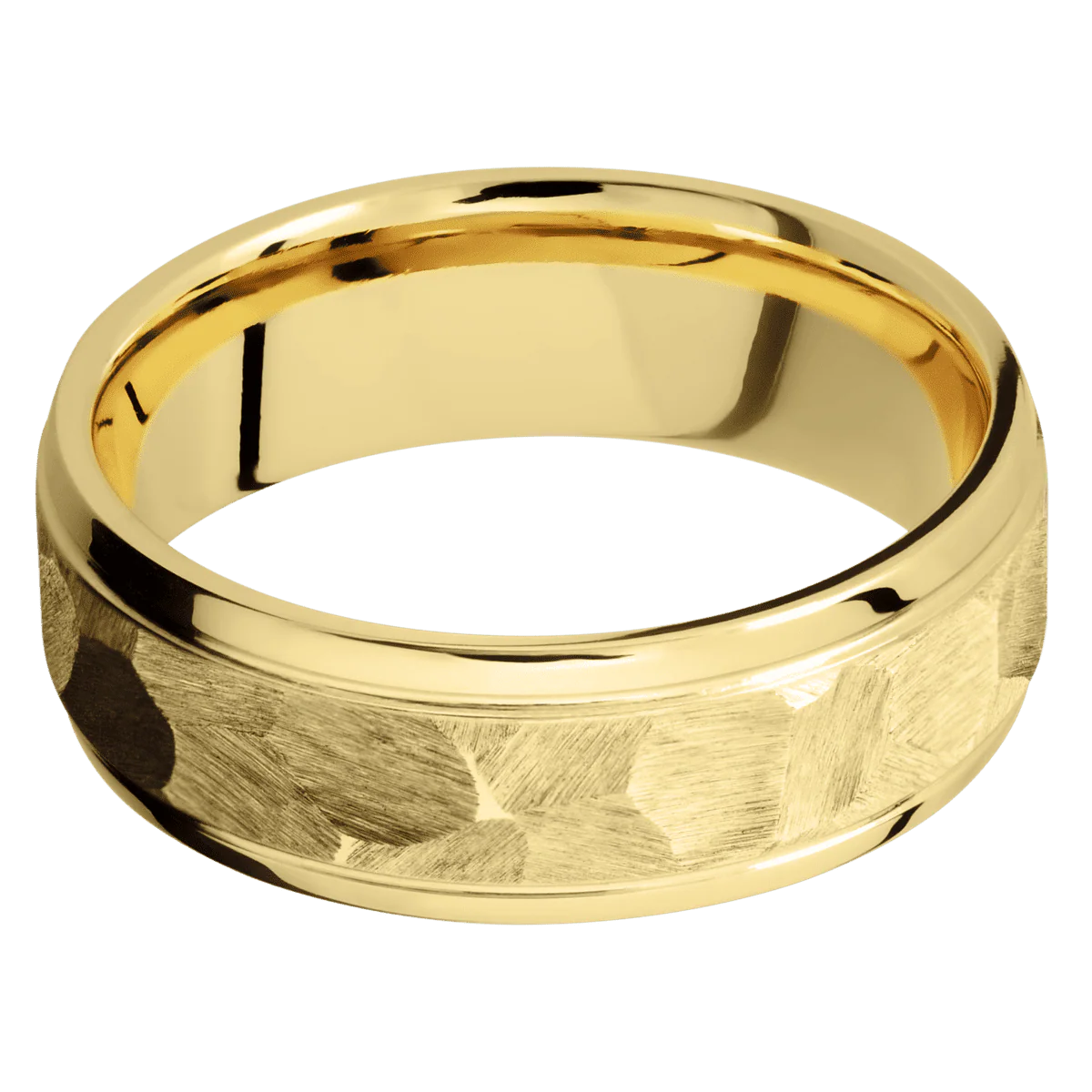 10K Yellow Gold + Rock , Polish Finish - Image 3