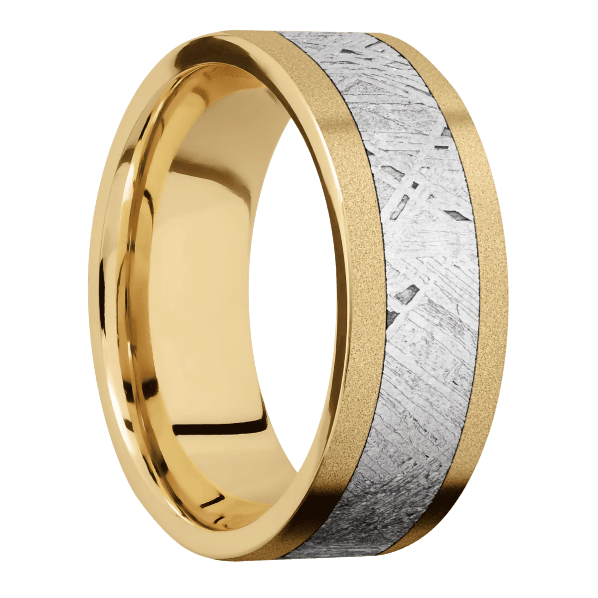 10K Yellow Gold + Sand Finish