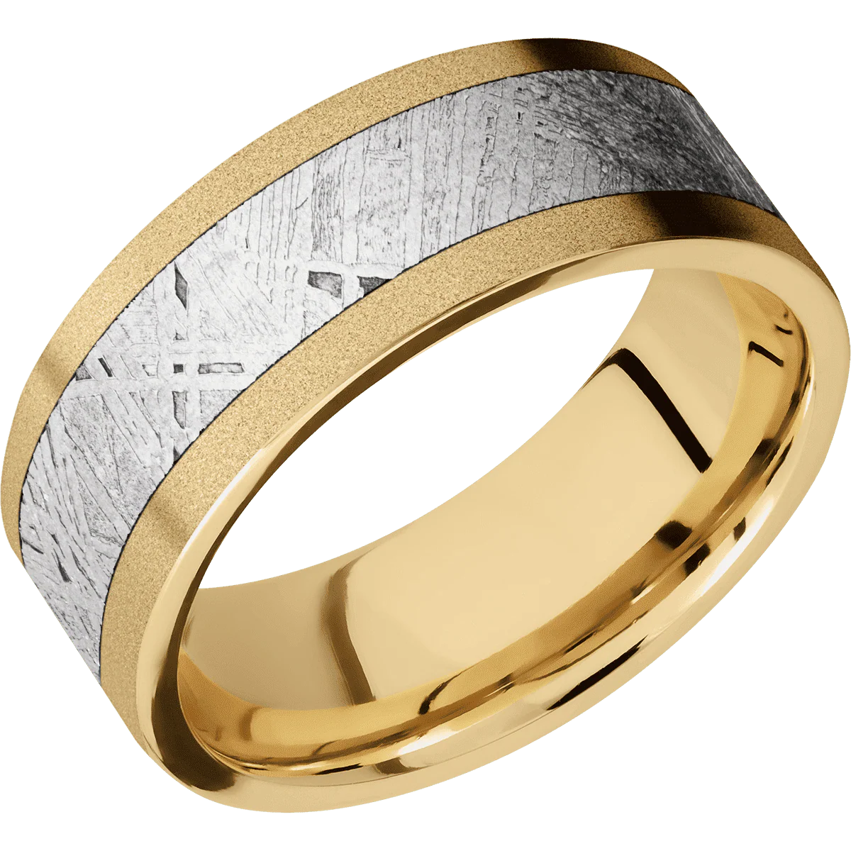 10K Yellow Gold + Sand Finish - Image 2