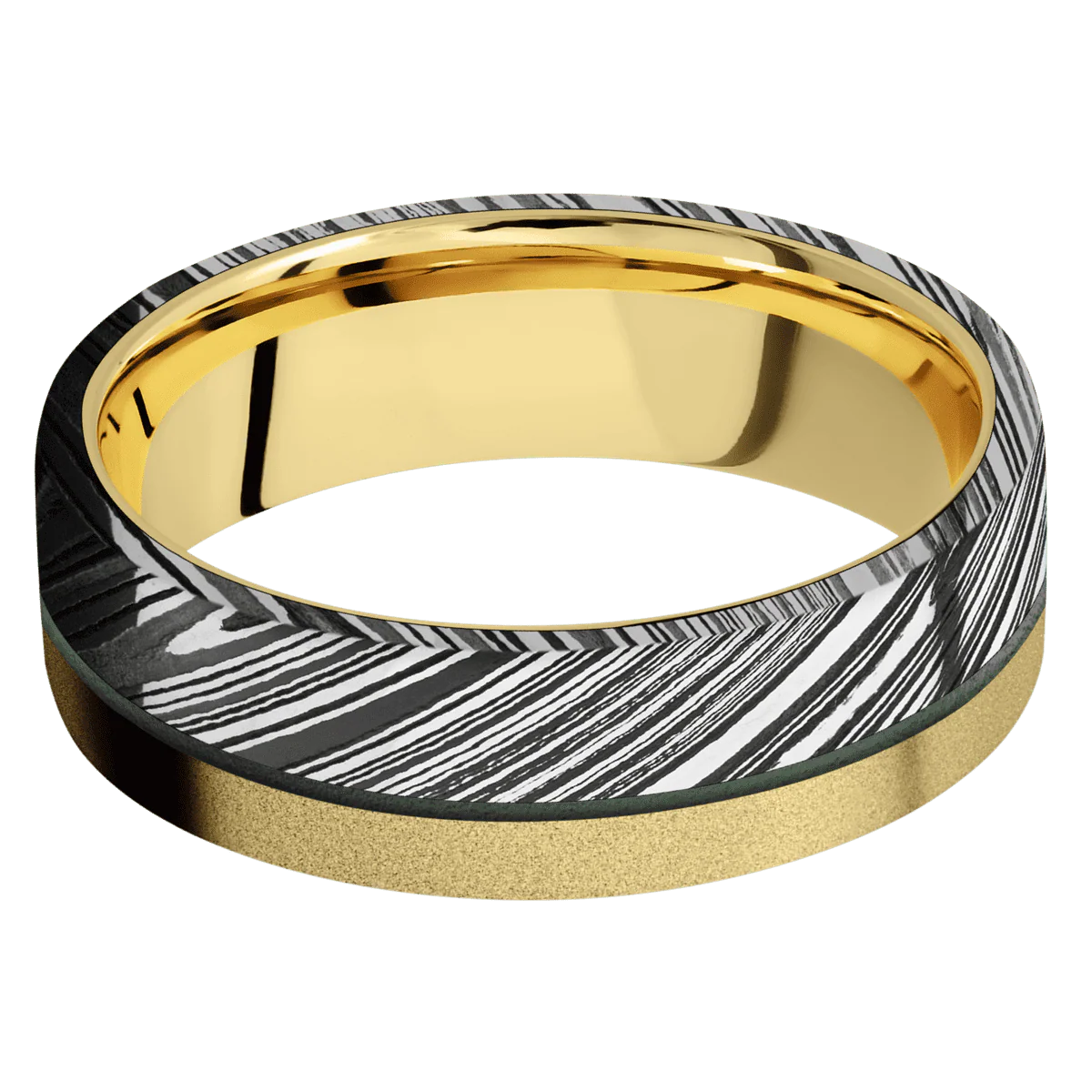 10K Yellow Gold + Sand Finish - Image 3