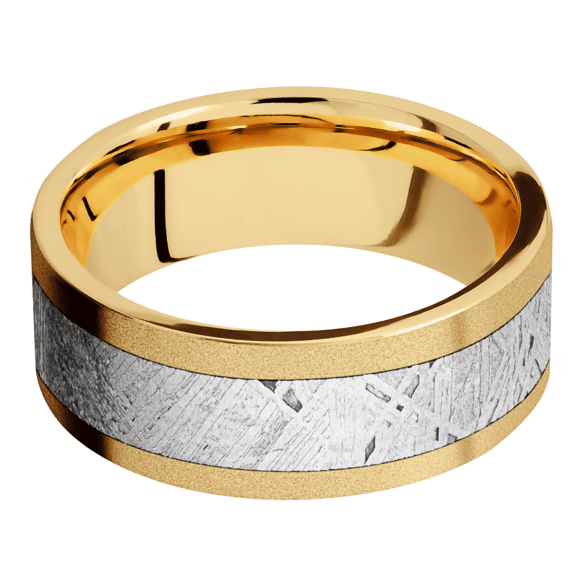 10K Yellow Gold + Sand Finish - Image 3