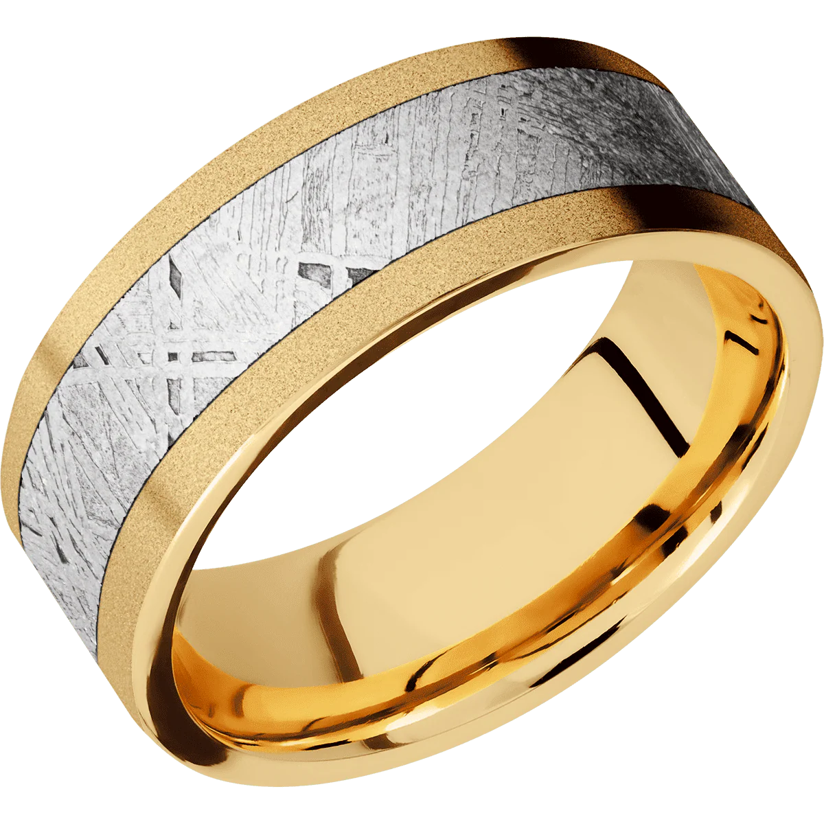 10K Yellow Gold + Sand Finish - Image 2