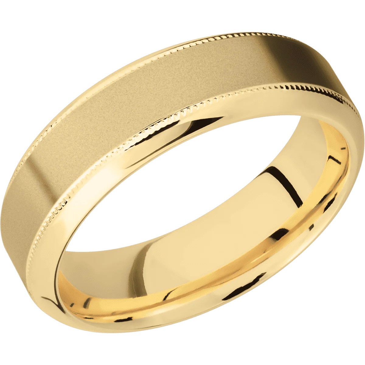 10K Yellow Gold + Sand , Polish Finish - Image 2