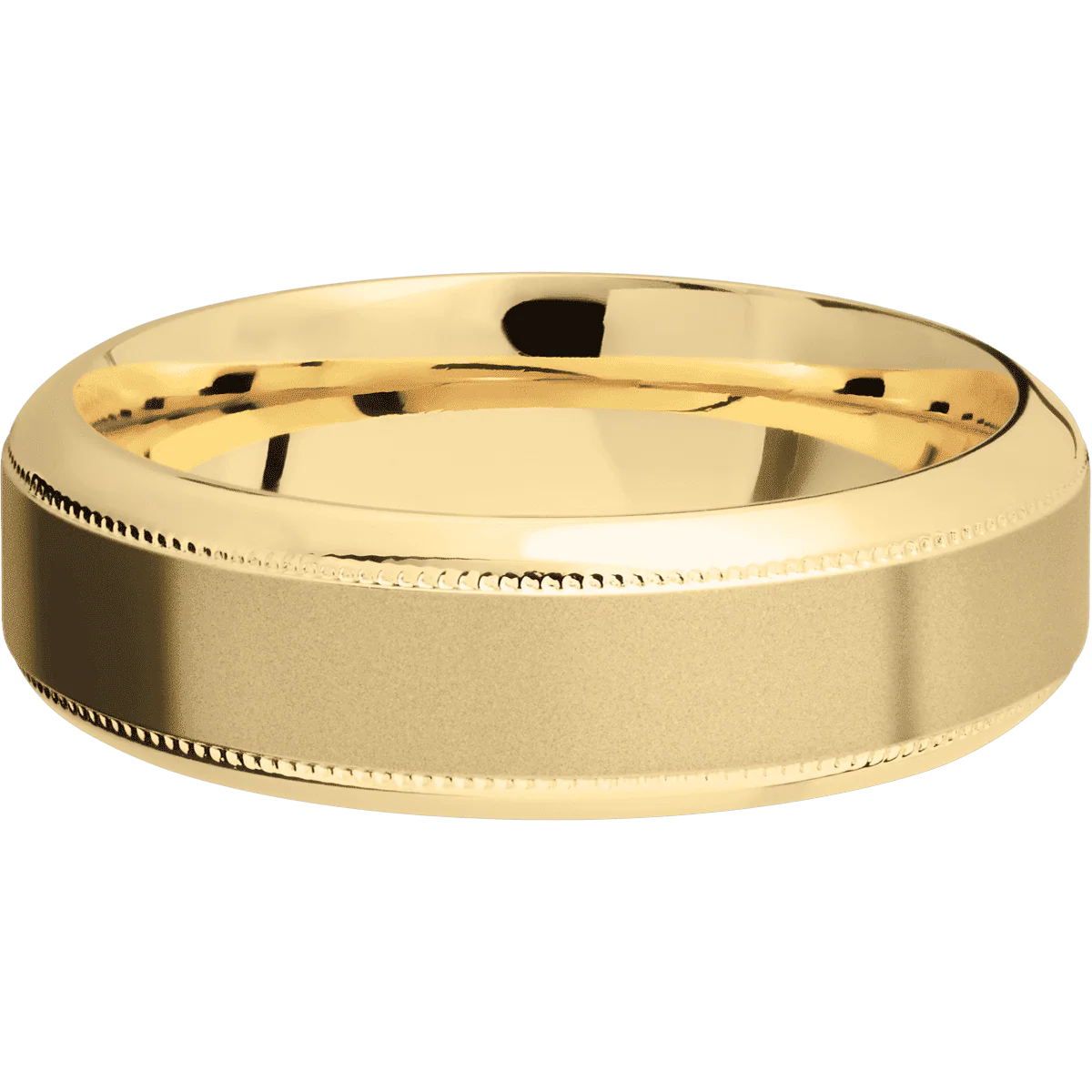 10K Yellow Gold + Sand , Polish Finish - Image 3