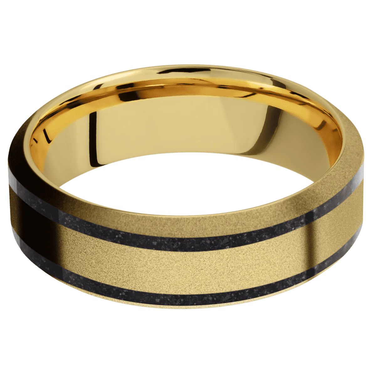 10K Yellow Gold + Sand , Sand Finish - Image 3