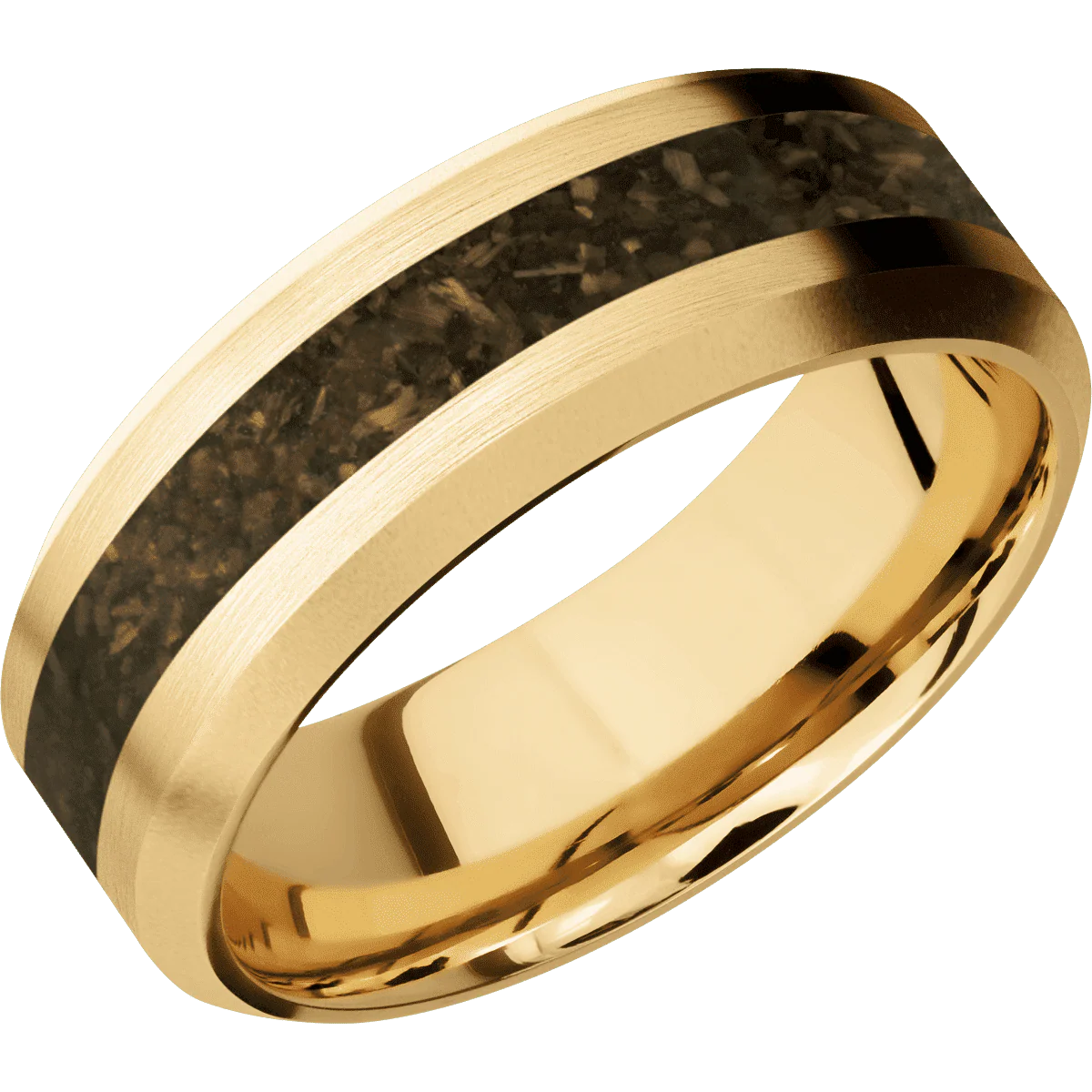 10K Yellow Gold + Satin , Bead Finish - Image 2