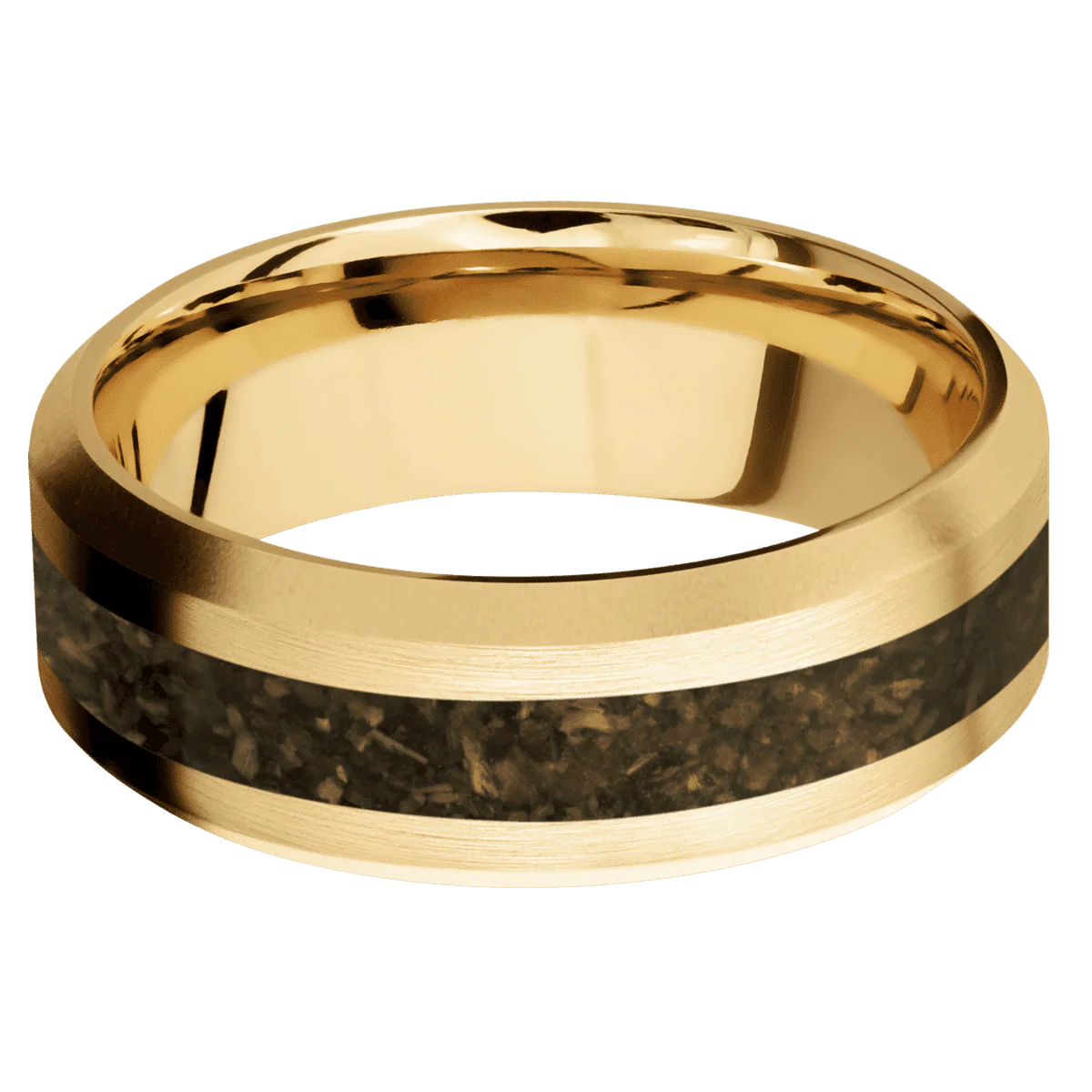 10K Yellow Gold + Satin , Bead Finish - Image 3