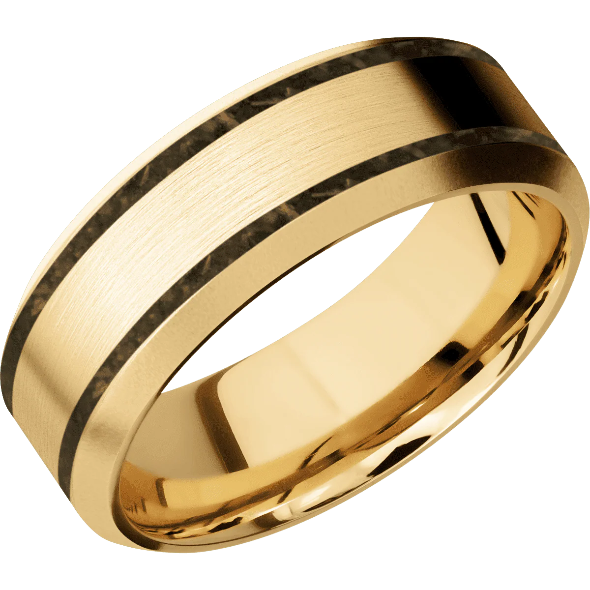 10K Yellow Gold + Satin , Bead Finish - Image 2
