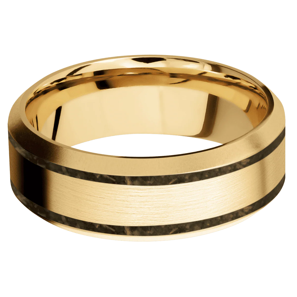 10K Yellow Gold + Satin , Bead Finish - Image 3