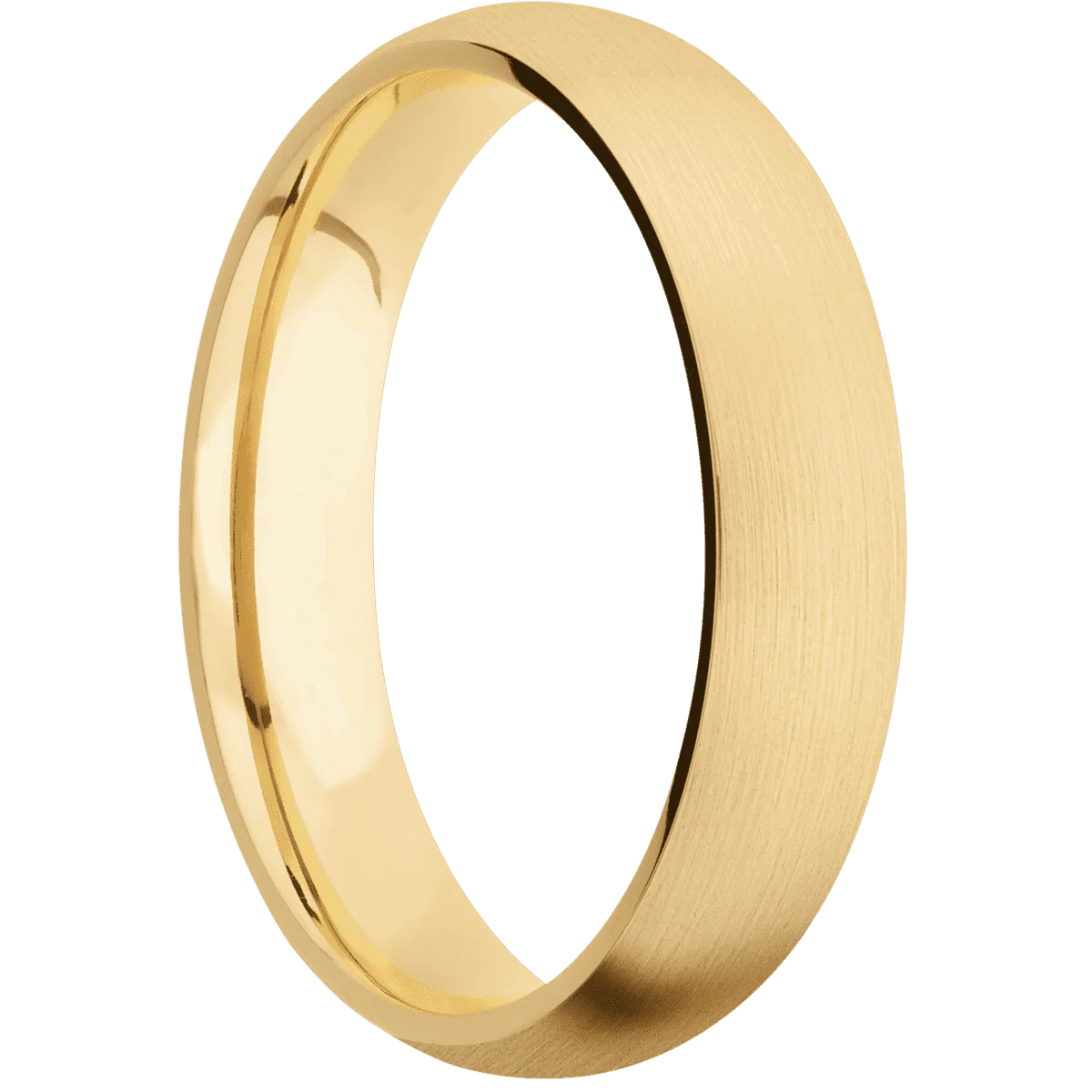 10K Yellow Gold + Satin Finish