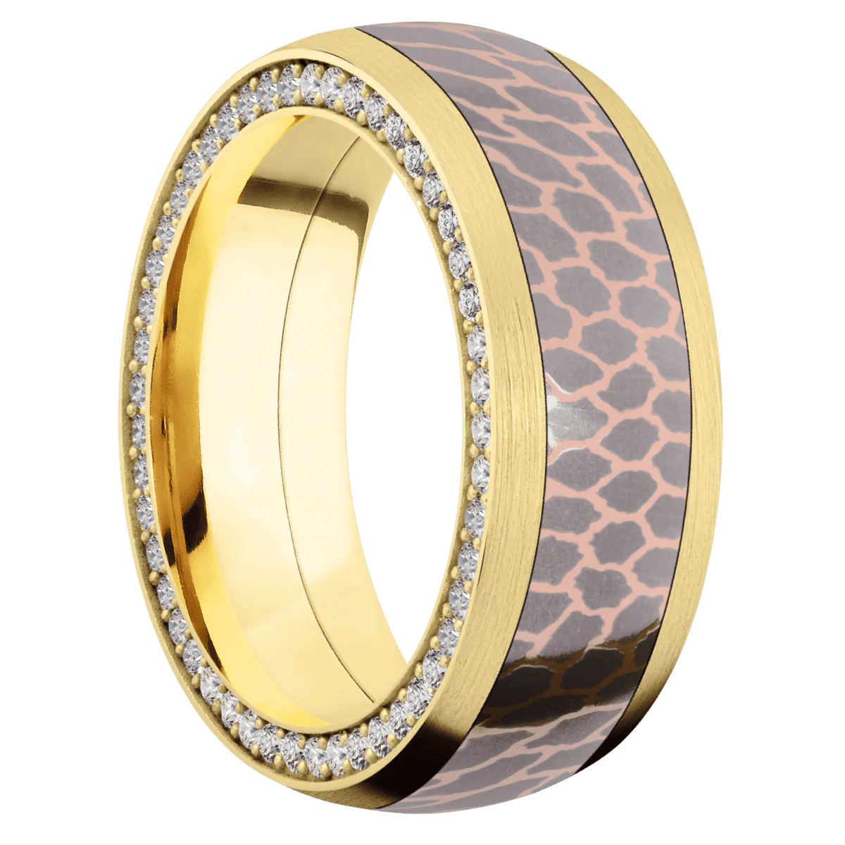 10K Yellow Gold + Satin Finish