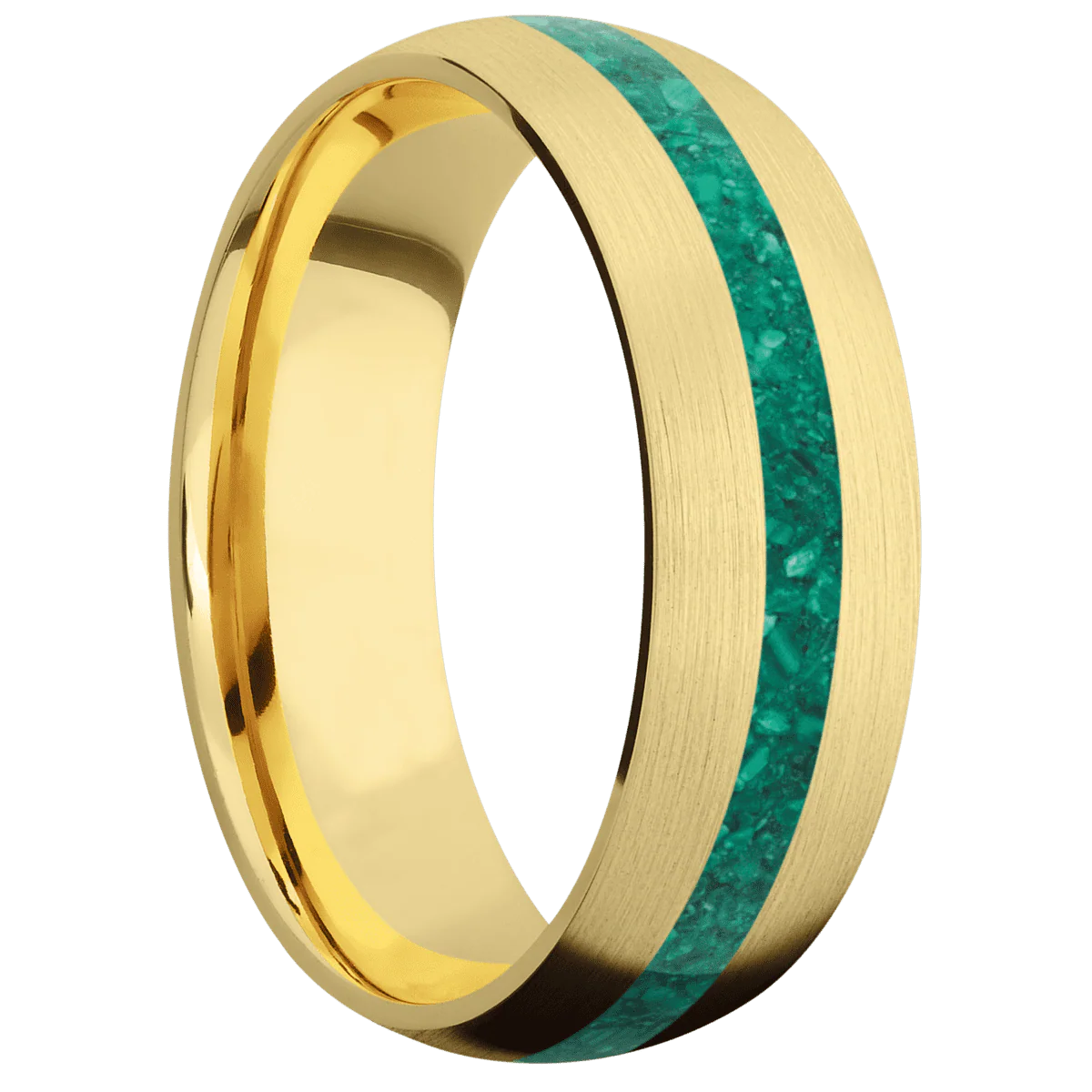 10K Yellow Gold + Satin Finish