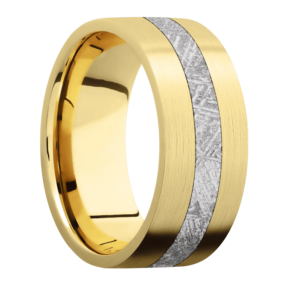 10K Yellow Gold + Satin Finish