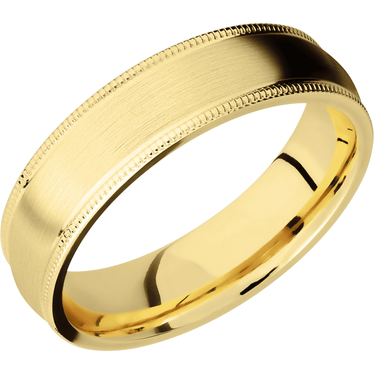 10K Yellow Gold + Satin Finish - Image 2