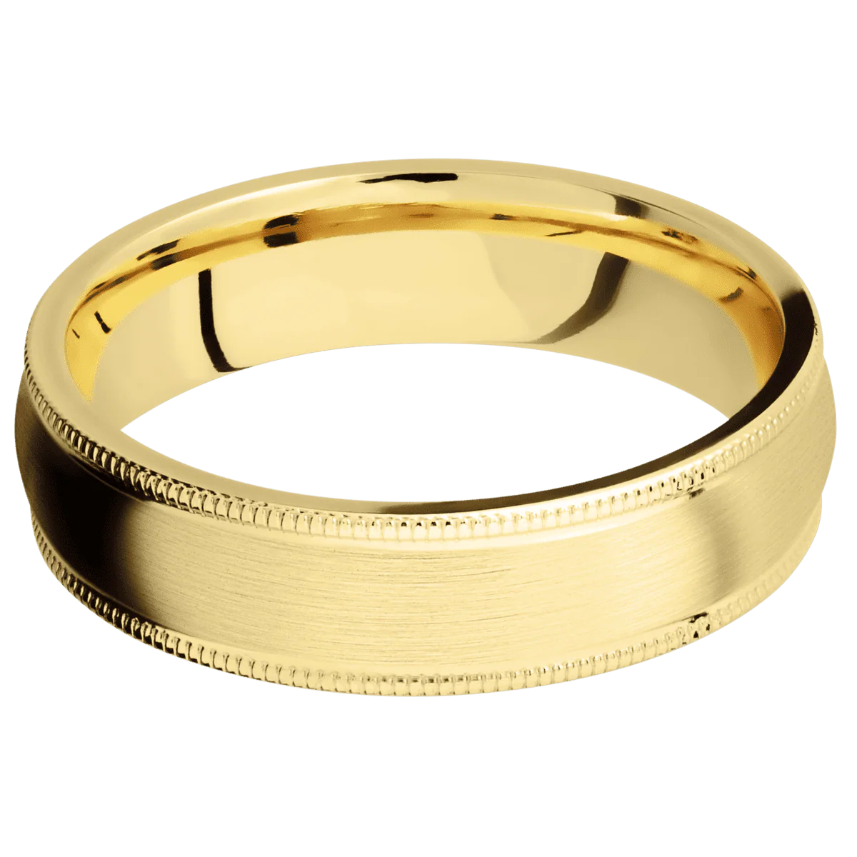 10K Yellow Gold + Satin Finish - Image 3