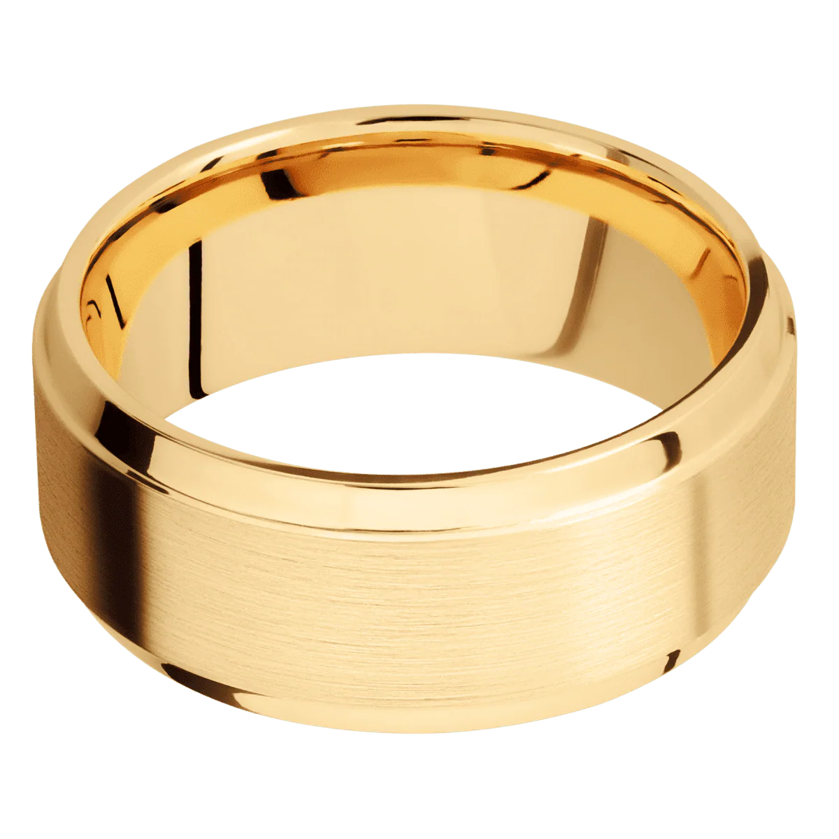 10K Yellow Gold + Satin , Polish Finish - Image 3