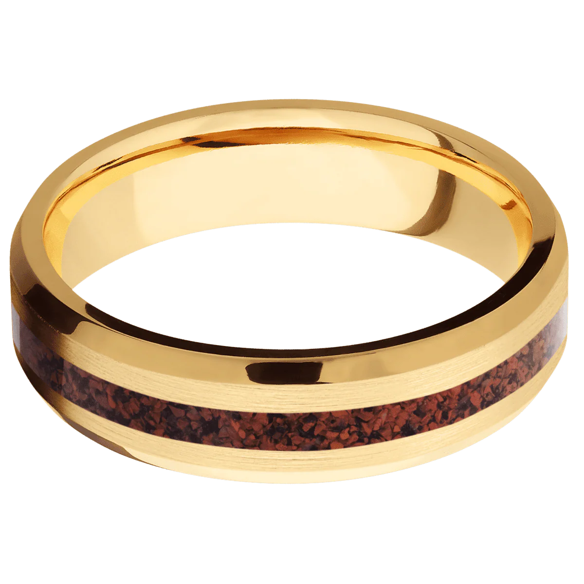 10K Yellow Gold + Satin , Polish Finish - Image 3