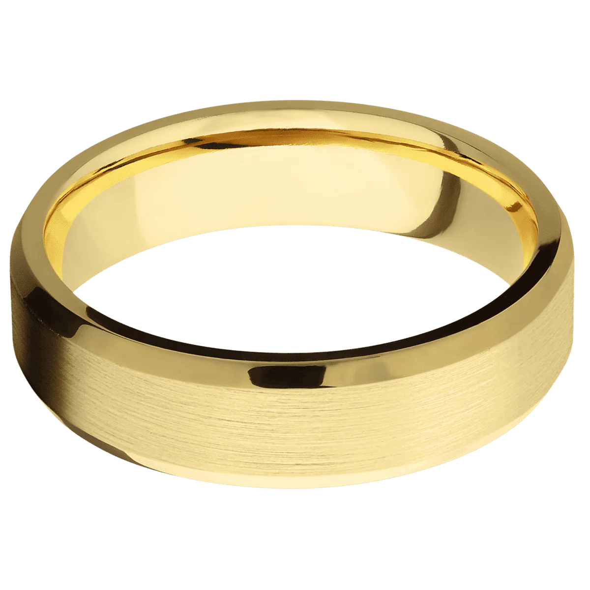 10K Yellow Gold + Satin , Polish Finish - Image 3