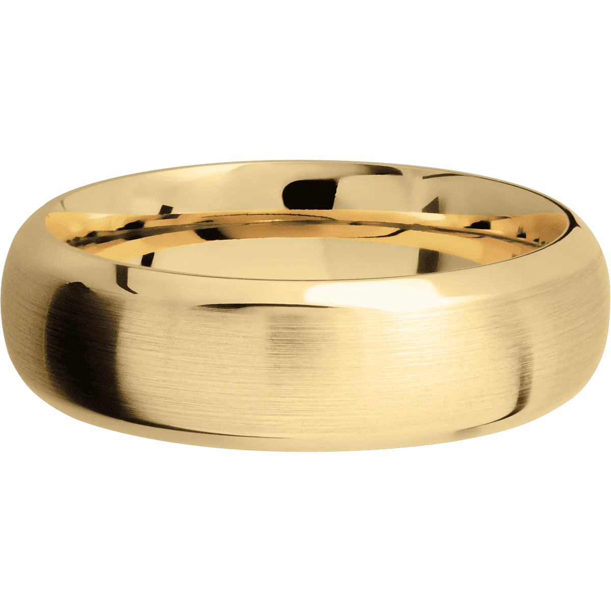 10K Yellow Gold + Satin , Polish Finish - Image 3
