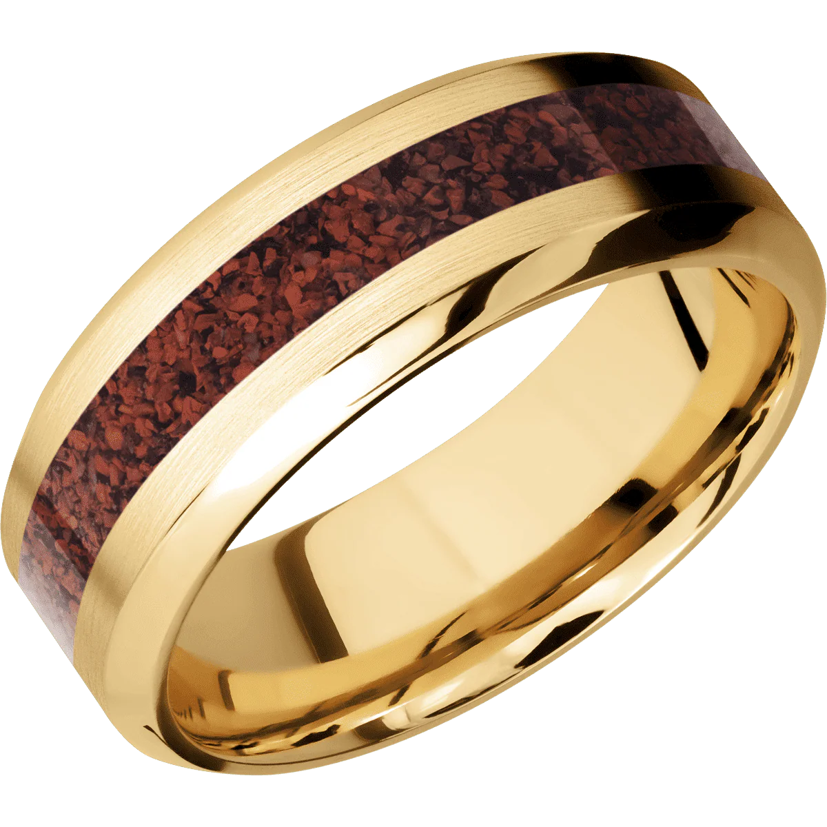 10K Yellow Gold + Satin , Polish Finish - Image 2