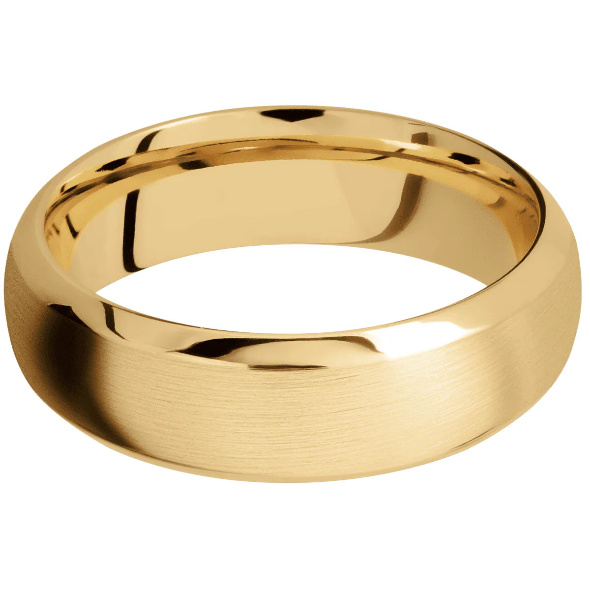 10K Yellow Gold + Satin , Polish Finish - Image 3