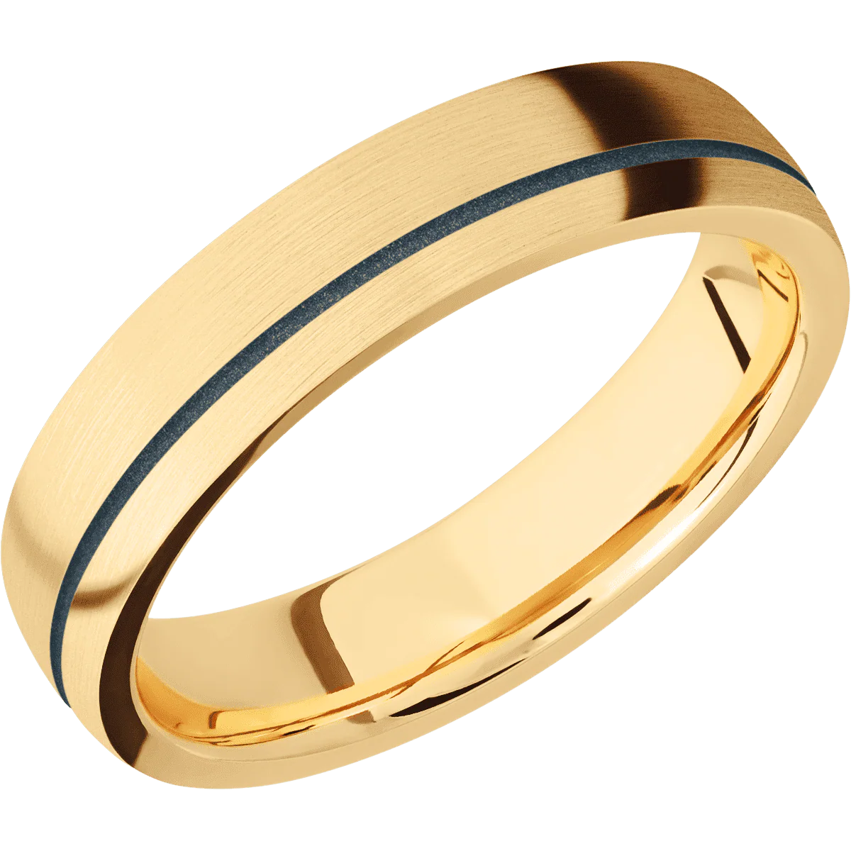 10K Yellow Gold + Satin , Satin Finish - Image 2