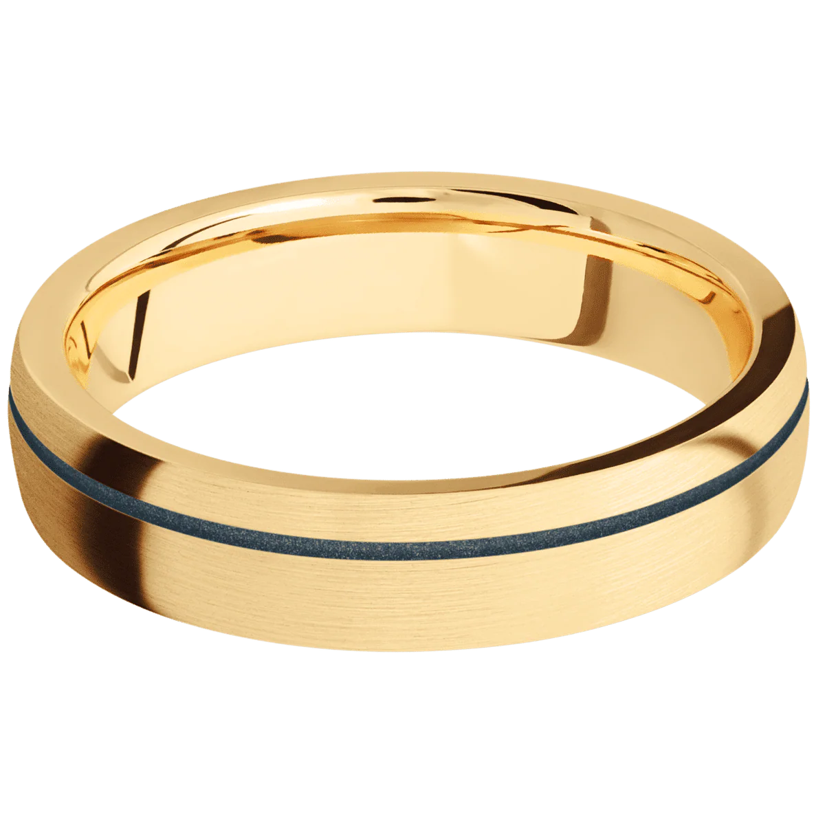 10K Yellow Gold + Satin , Satin Finish - Image 3