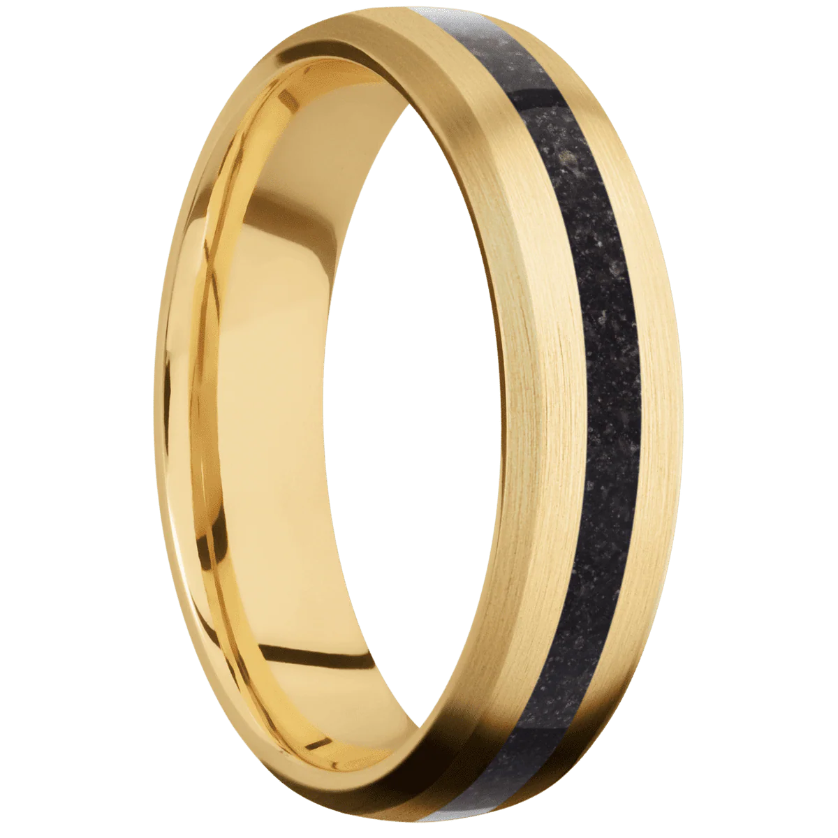 10K Yellow Gold + Satin , Satin Finish