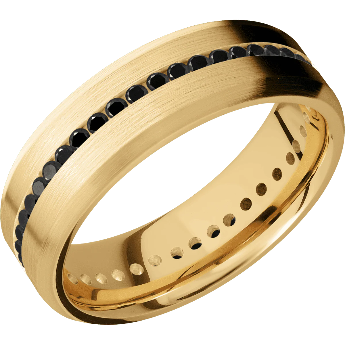 10K Yellow Gold + Satin , Satin Finish - Image 2