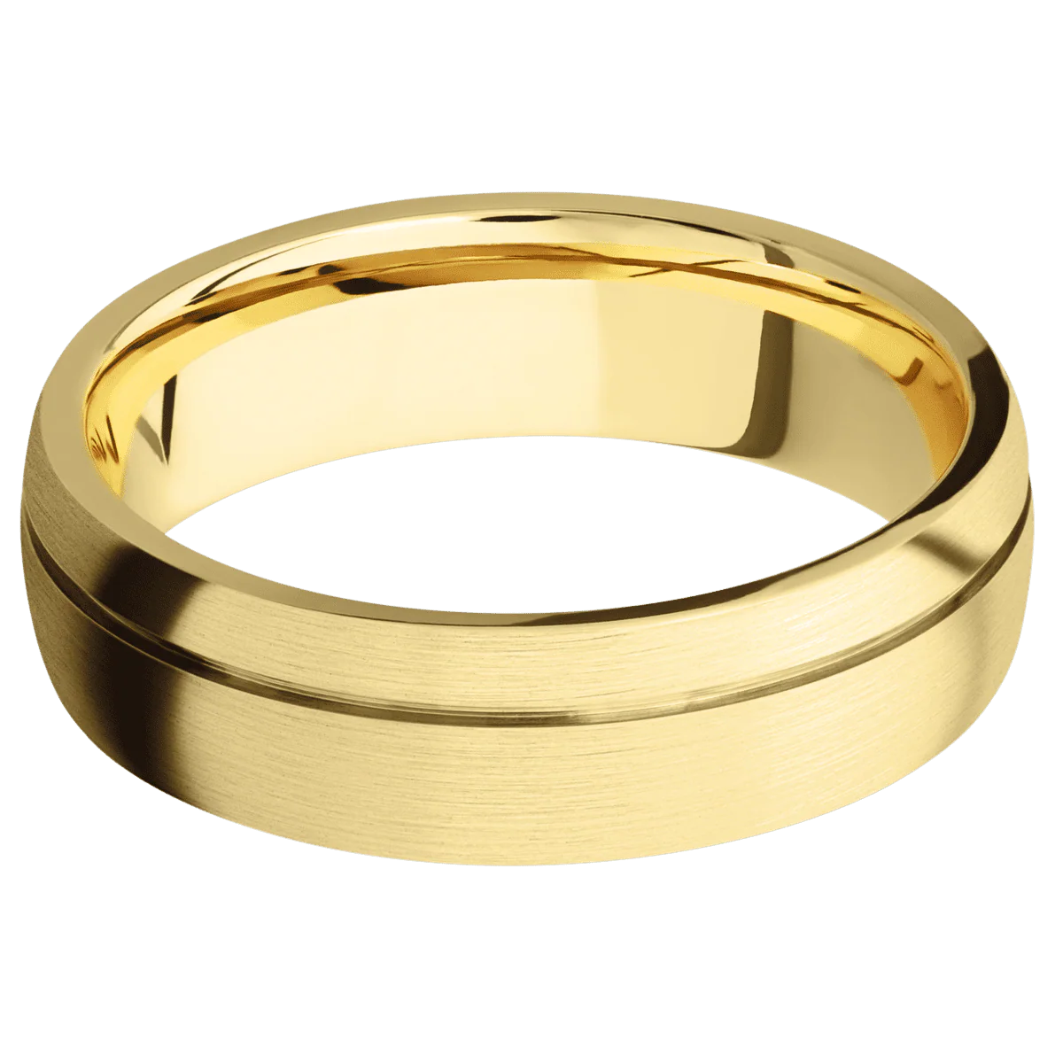10K Yellow Gold + Satin , Satin Finish - Image 3