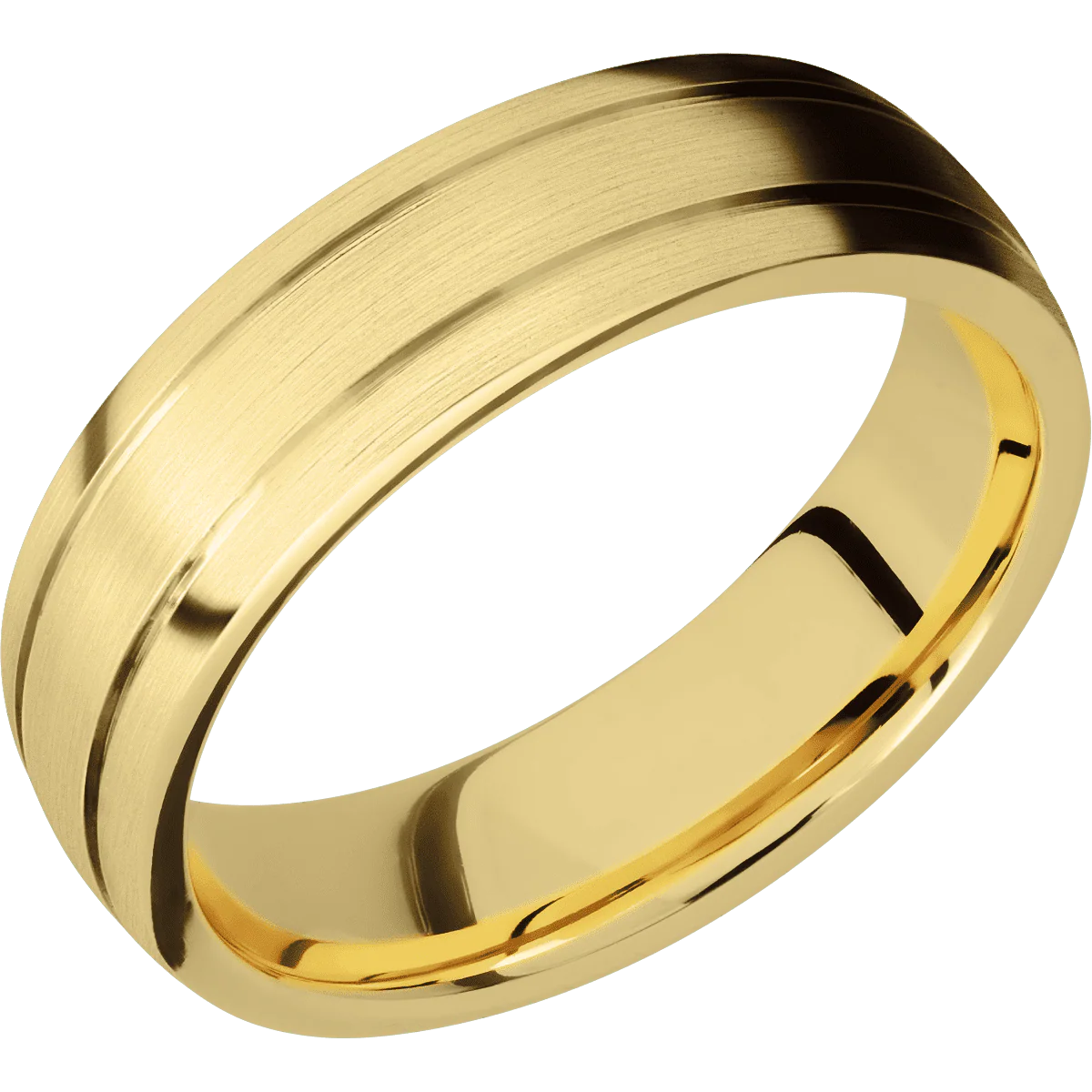 10K Yellow Gold + Satin , Satin Finish - Image 2