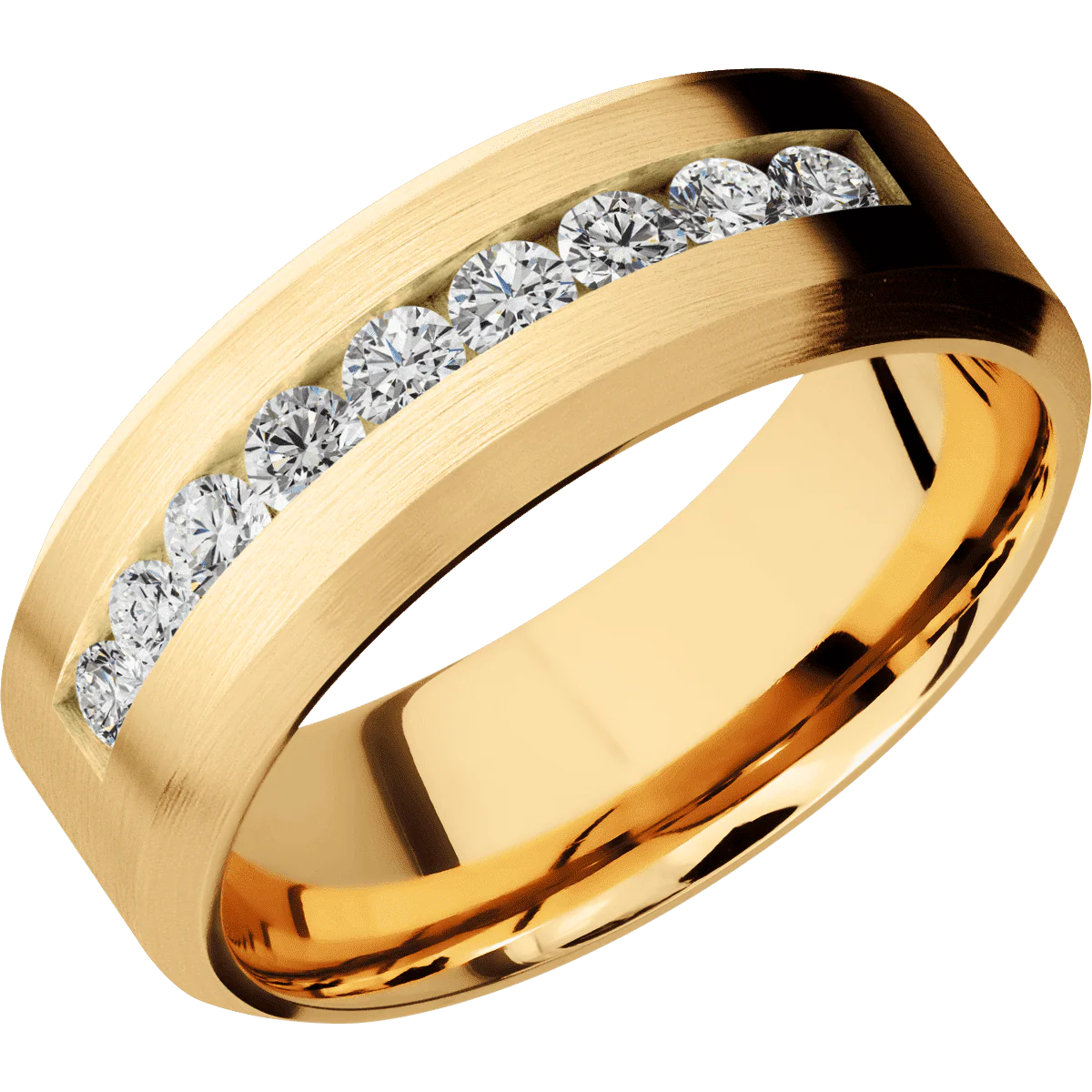 10K Yellow Gold + Satin , Satin Finish - Image 2