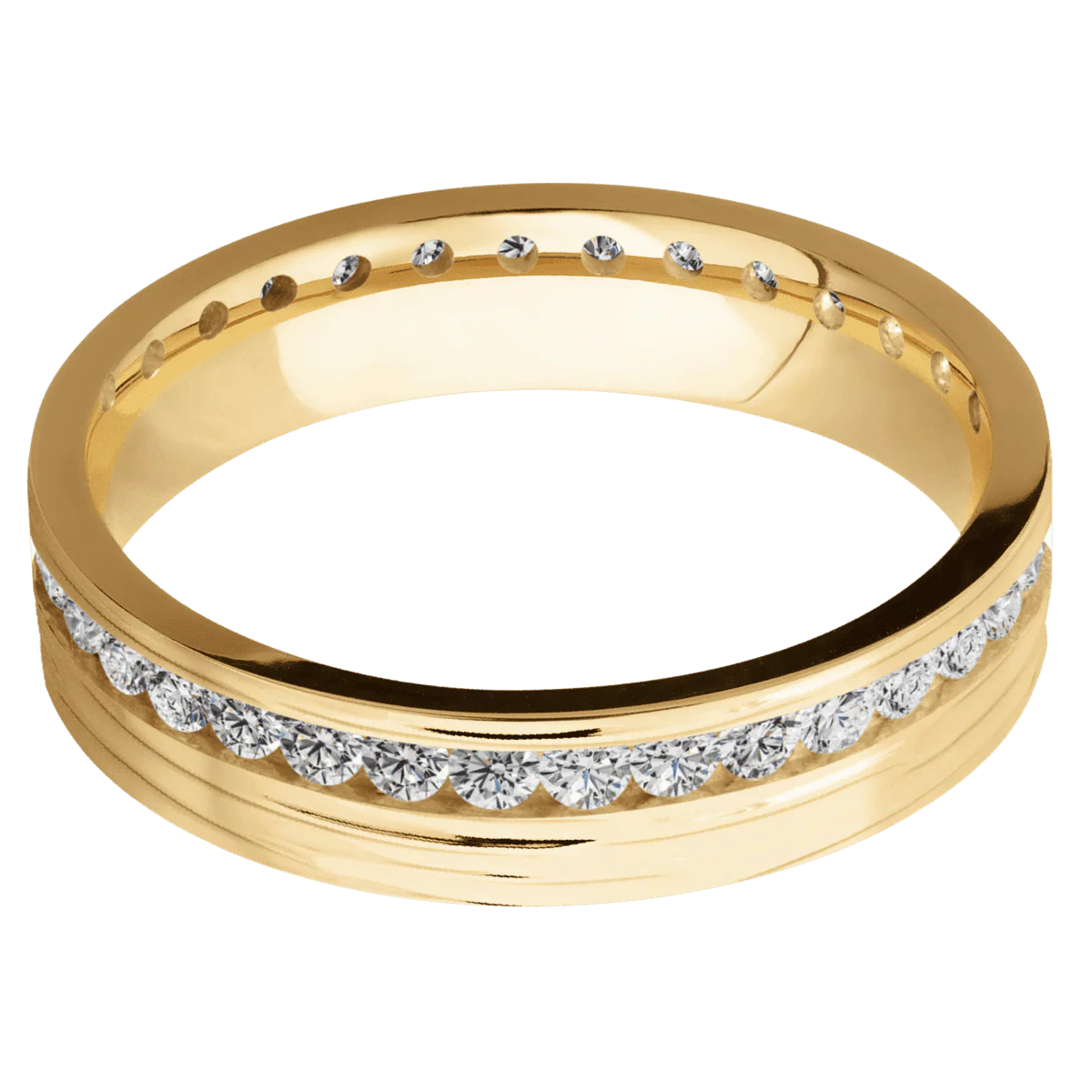10K Yellow Gold + Treebark3 Finish - Image 3