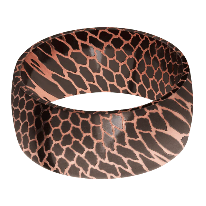 10mm wide Domed Darkened Superconductor Ring with Polish Superconductor Finish - Image 3