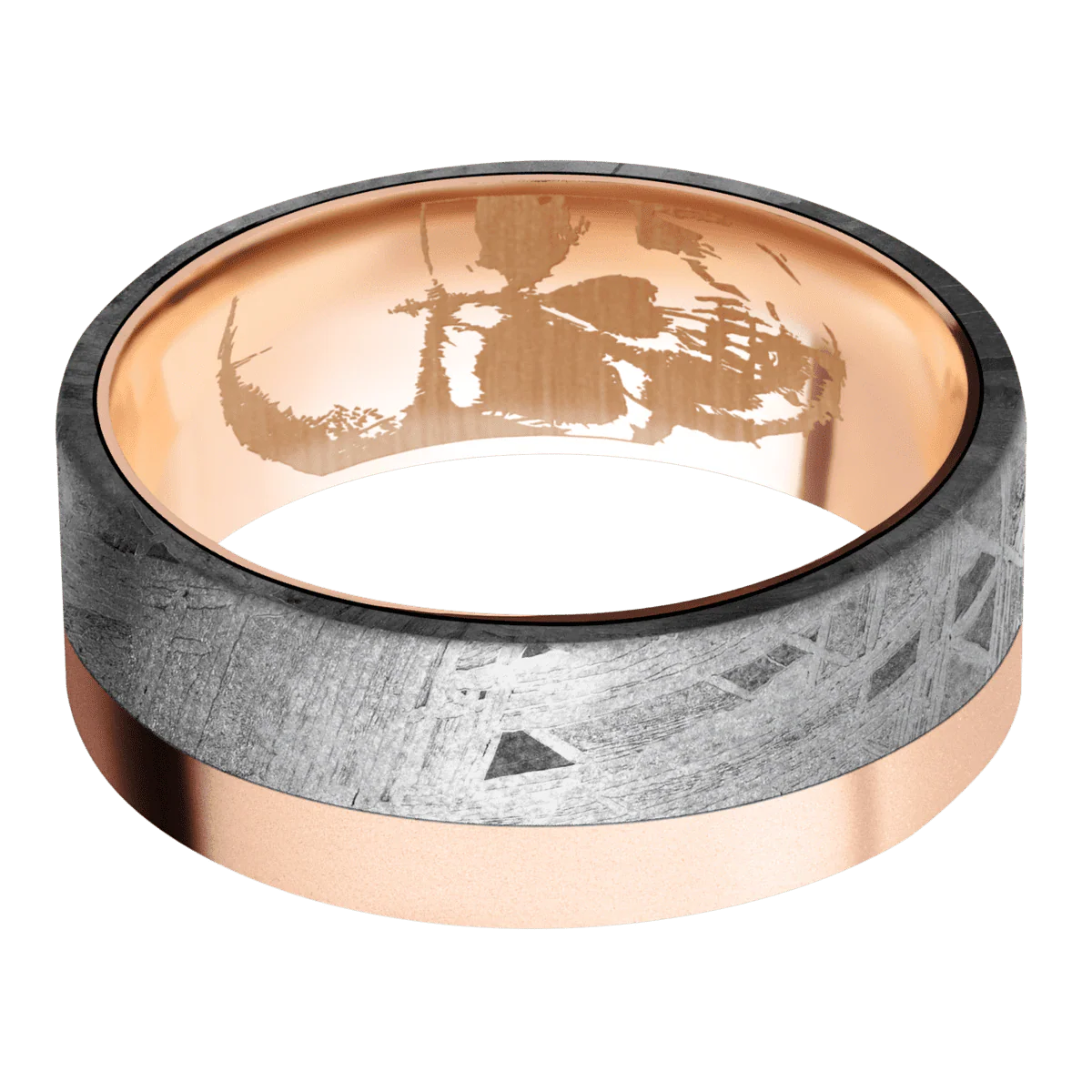 14K Rose Gold + Bead Finish - Image 3