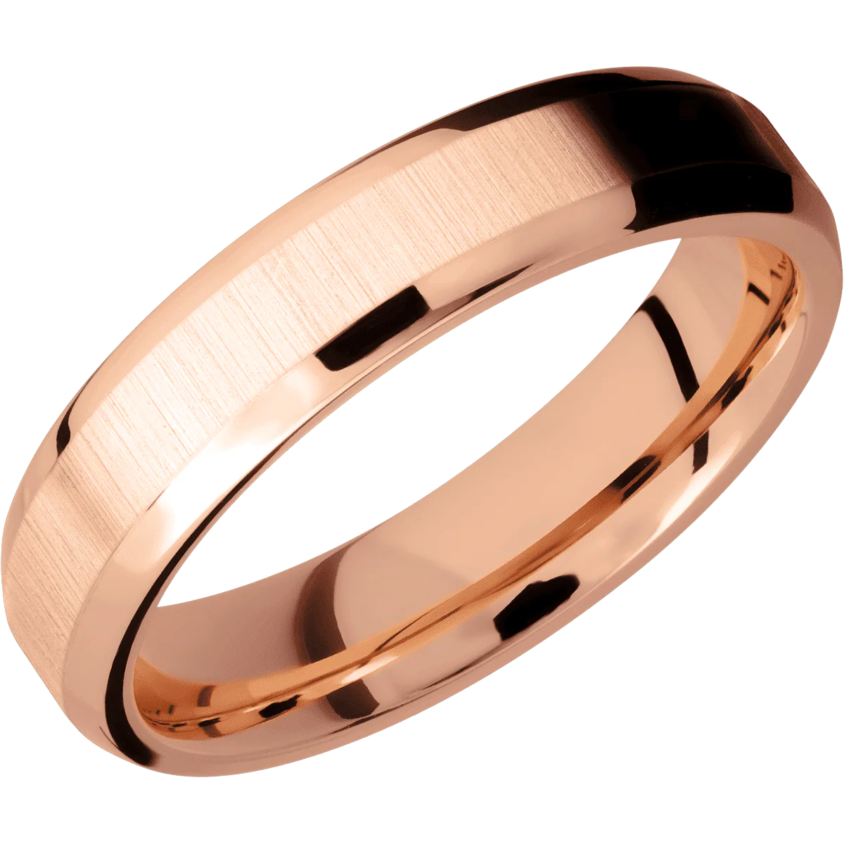 14K Rose Gold + Crosssatin , Polish Finish - Image 2