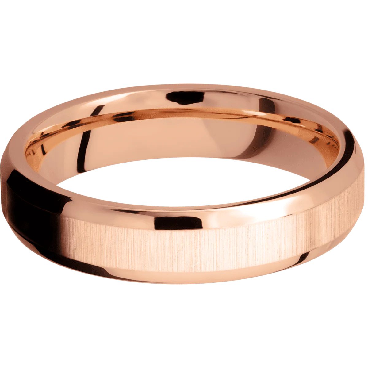 14K Rose Gold + Crosssatin , Polish Finish - Image 3